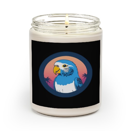 Synthwave Blue Budgie 1 Scented Candles