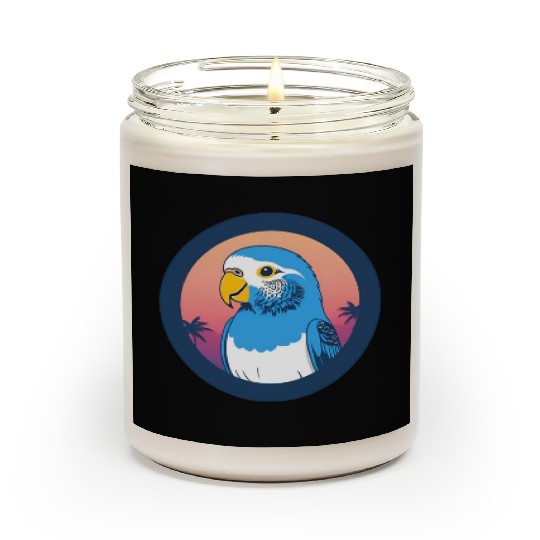 Synthwave Blue Budgie 1 Scented Candles