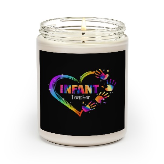 Infant Teacher Appreciation Tie Dye Scented Candles