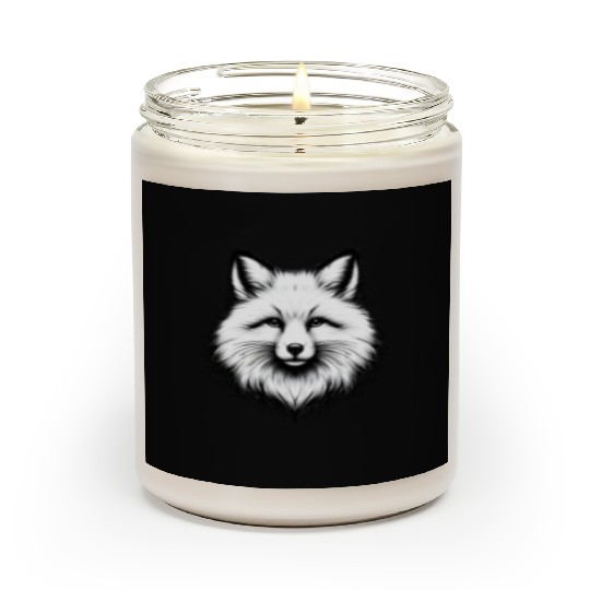 White Fox Portrait Scented Candles