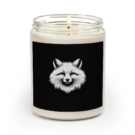 White Fox Portrait Scented Candles