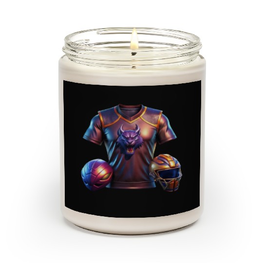 Retro Varsity Vibes College Pride Scented Candles
