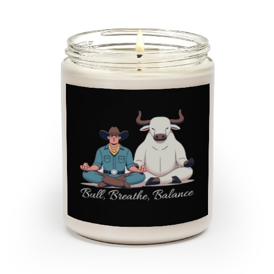 Rodeo Bull Riding Livestock Show Farmer Cattle Scented Candles