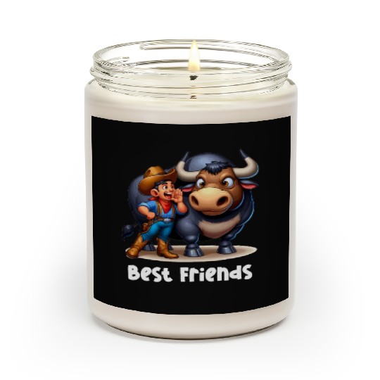 Rodeo Bull Riding Livestock Show Farmer Cattle Scented Candles