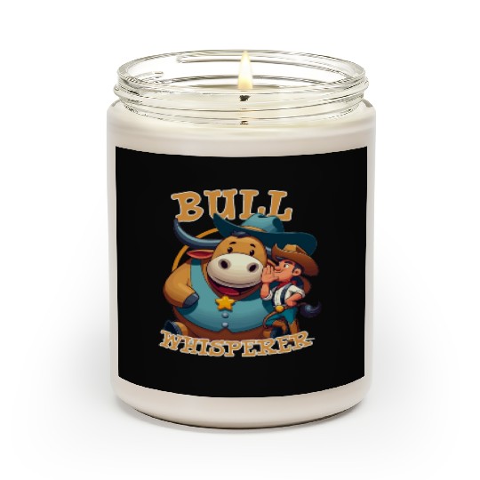 Rodeo Bull Riding Livestock Show Farmer Cattle Scented Candles