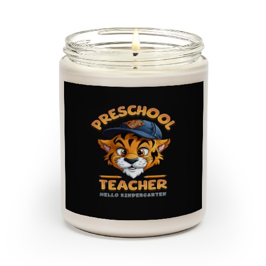 Preschool Teacher Hello Kindergarten Scented Candles