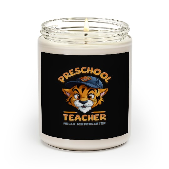 Preschool Teacher Hello Kindergarten Scented Candles