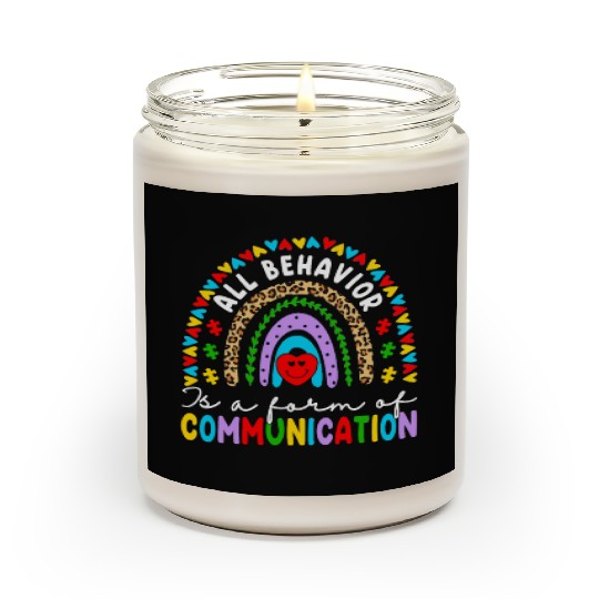 Behavior Is A Form Of Communication Sped Teacher Scented Candles