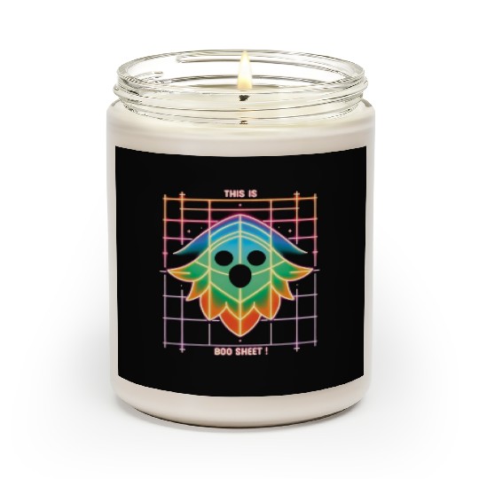 THIS IS BOO SHEET!, neon colors Scented Candles