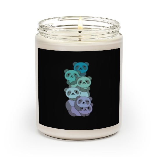 Neptunic Flag Pride Lgbtq Cute Panda Pile Scented Candles