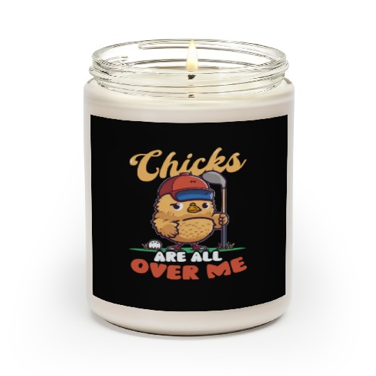 Golf Easter Chicks All Over Me Scented Candles