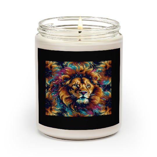 Masterpieces of the lion of the jungle Scented Candles