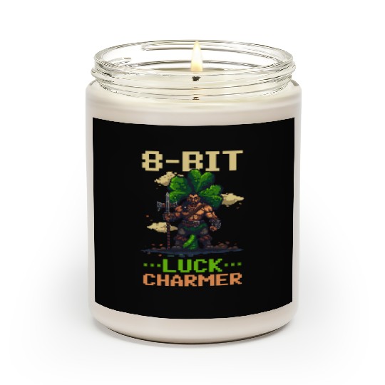 St. Patricks Day Gaming 8-Bit Luck Charmer Scented Candles