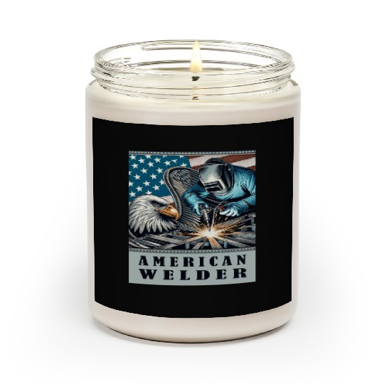 American Welder USA Flag Eagle Weld Scented Candles