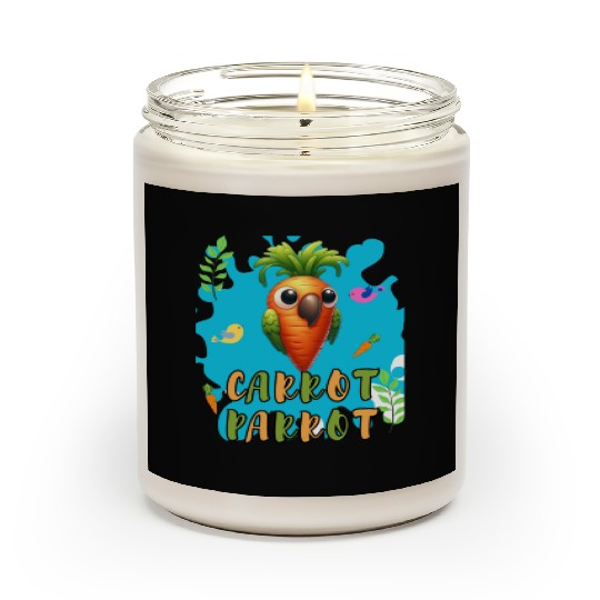 funny carrot parrot Scented Candles