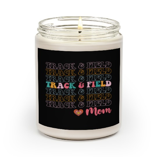 Track And Field Mom Groovy Running Mother’s Day Scented Candles