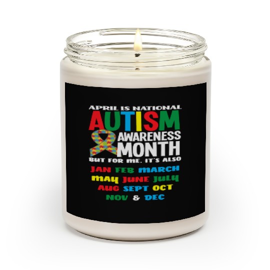 April National Autism Month Autism Awareness Scented Candles