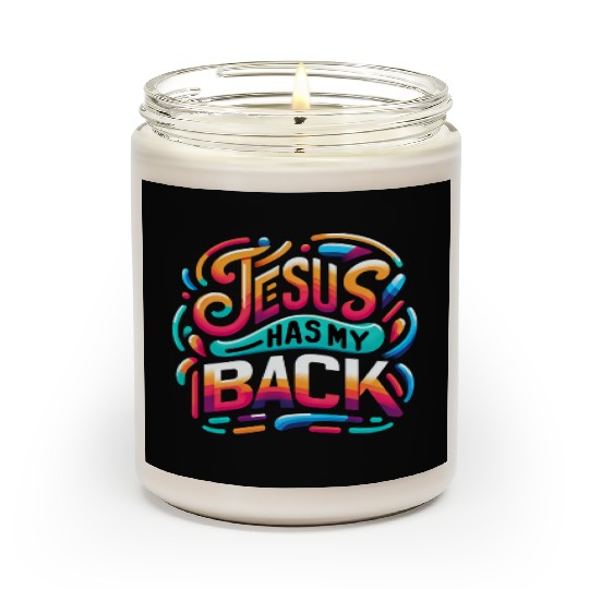 Jesus Has My Back 24 Scented Candles