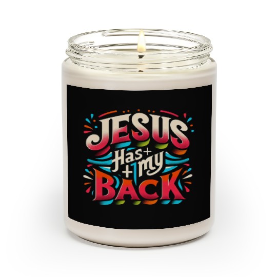 Jesus Has My Back 22 Scented Candles