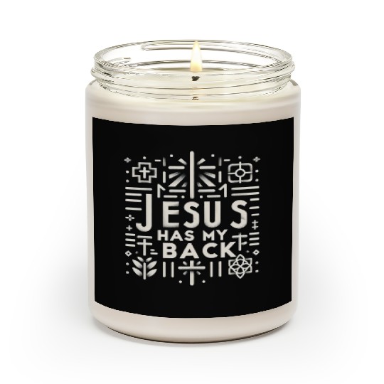 Jesus Has My Back 30 Scented Candles
