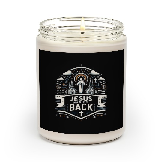 Jesus Has My Back 28 Scented Candles