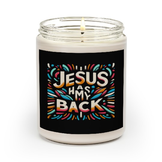 Jesus Has My Back 29 Scented Candles
