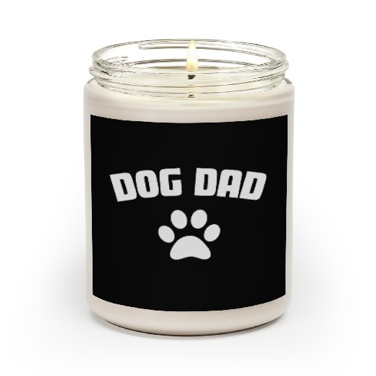 DOG DAD Design ,for dog lovers ,dog owners gift. Scented Candles