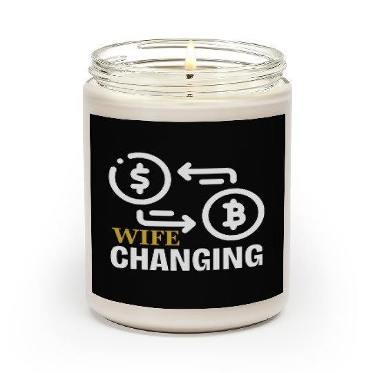 Black and Gold Wife Changing - Bitcoin Scented Candles