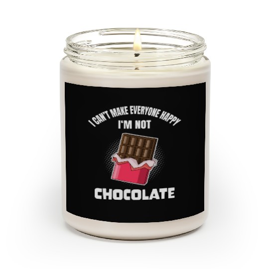 Funny Chocolate Lover Foodie Quote Humor Scented Candles