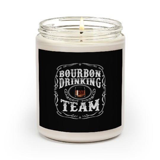 Bourbon Drinking Team Whiskey Alcoholic Beverage Scented Candles