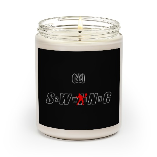 SWING Tennis Player #3 White/Red Scented Candles