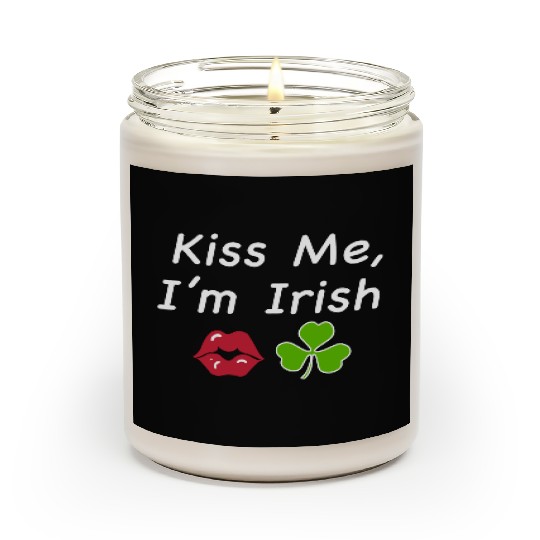 St Patricks Kiss Me I'm Irish Trendy Baby Scented Candles, Y2k