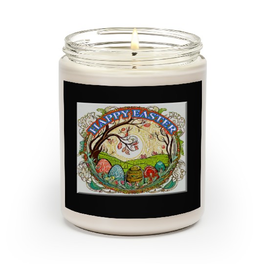 Happy Easter Holiday Celebration Scented Candles