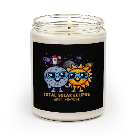Total solar eclipse 4-8-2024: Sun and Moon love Scented Candles
