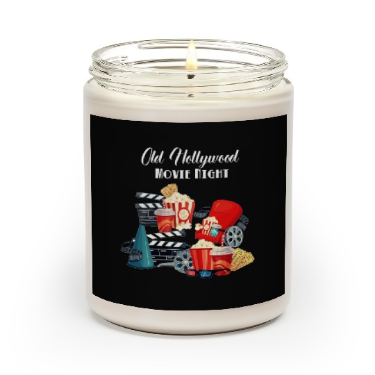 Popcorn Vintage Movie Night Scented Candles