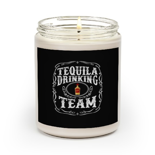 Tequila Drinking Team Distilled Alcoholic Beverage Scented Candles