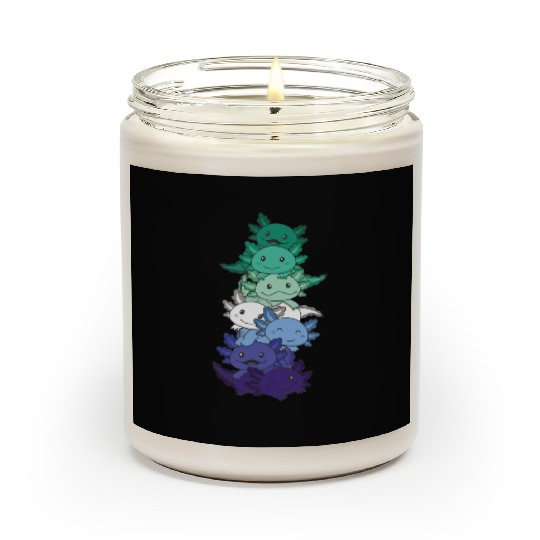 Gay Flag Gay Pride Lgbtq Axolotl Scented Candles