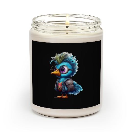 Cute Peacock Cartoon Scented Candles