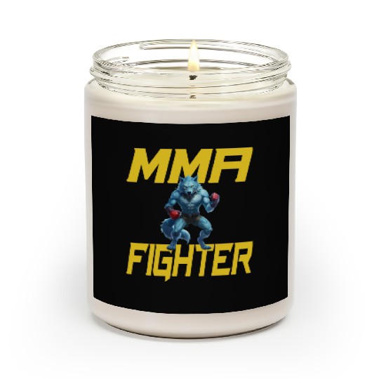 MMA Werewolf - Cool MMA Fighter Design Scented Candles