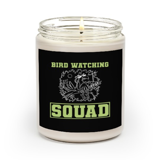 Funny Bird Watcher Ornithologist Scented Candles