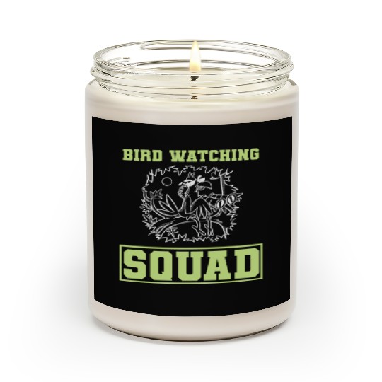 Funny Bird Watcher Ornithologist Scented Candles