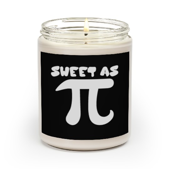 Pi Day Nerd Geek Love Math Pi Symbol Kids Men Scented Candles