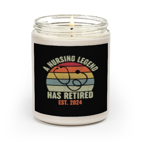 Retired Nurse 2024 Scented Candles, Funny Retired Nurse