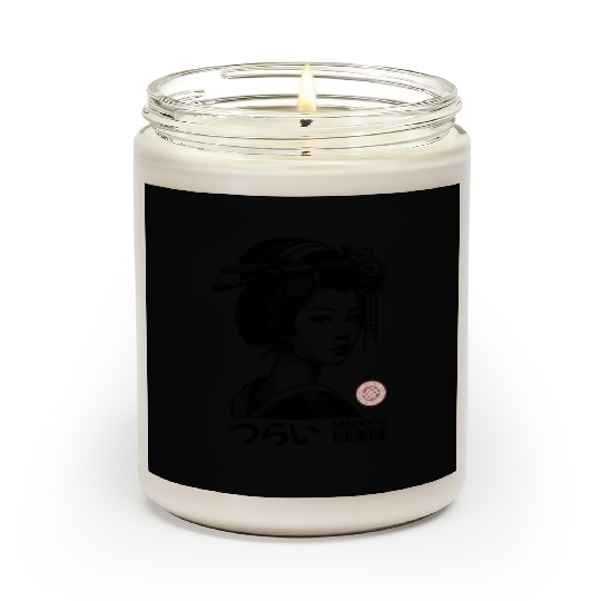 Beautiful Geisha from Kyoto, Japan, Japanese Scented Candles