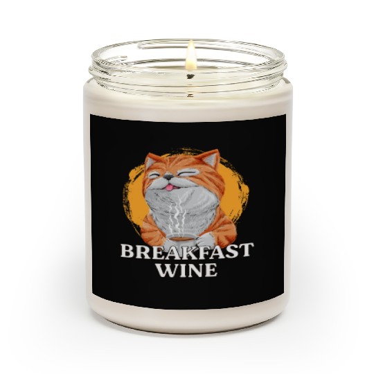 Breakfast Wine Coffee Lover Wine Lover Caffeine Ch Scented Candles