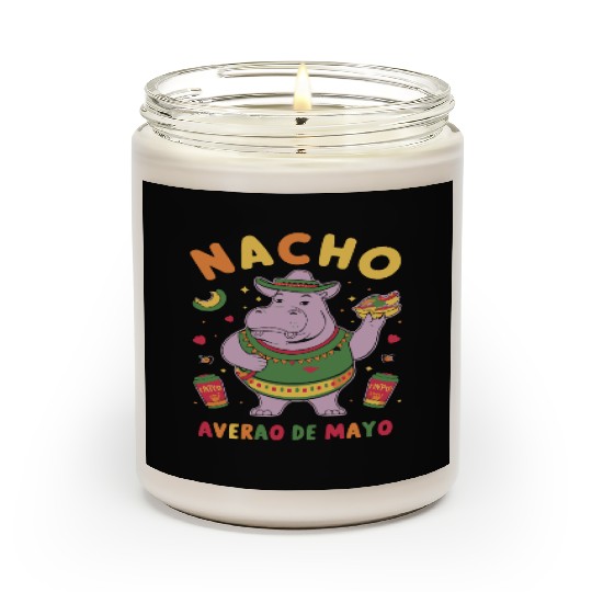 Nacho Average Hippo Mexican Hippopotamus Scented Candles