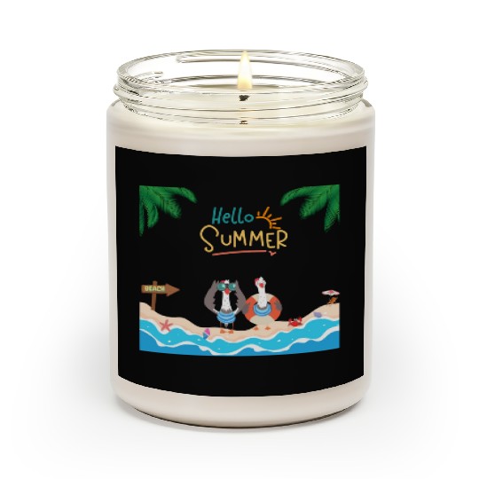 beach lobster Scented Candles