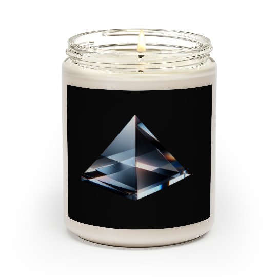 Reflective Glass Pyramid Scented Candles