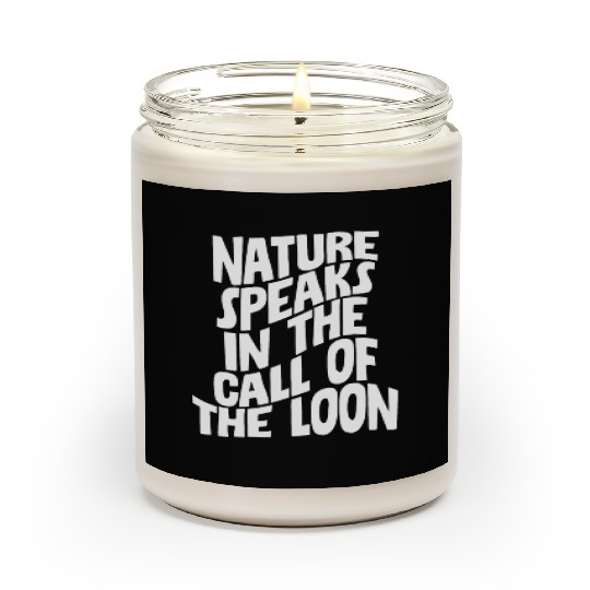 Nature Speaks In The Call Of The Loon 4 Scented Candles