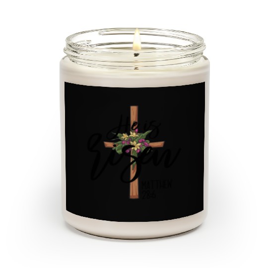 He Is Risen Matthew 28:6 Christian Jesus Is Risen Scented Candles